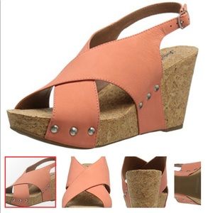 Lucky Brand Minari Coral Wedges
